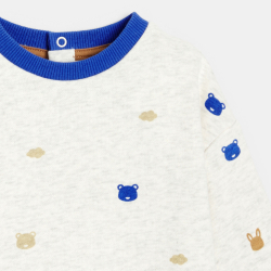 بلوفر قماش، اللون رمادي،...